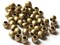 50 9mm Gold Acrylic Tube Beads to String Large Hole Beads